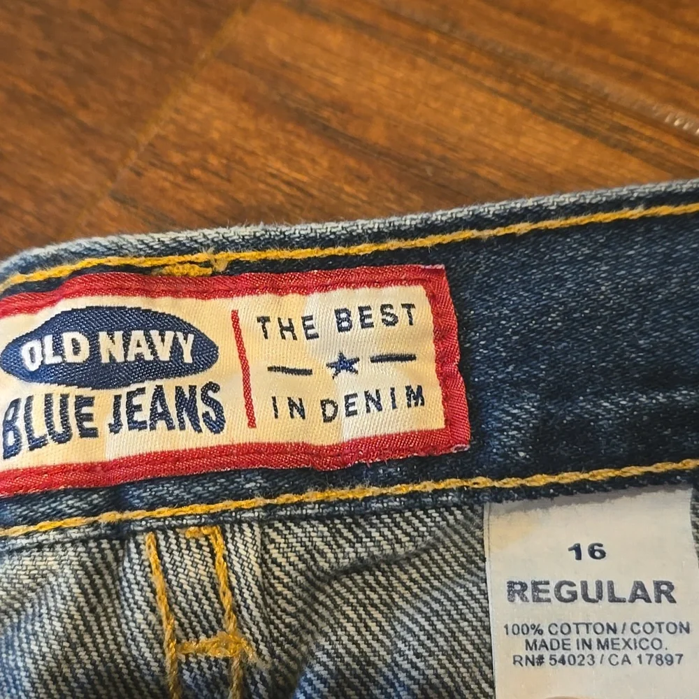 Old Navy Blue Boot Cute Jeans Size 16